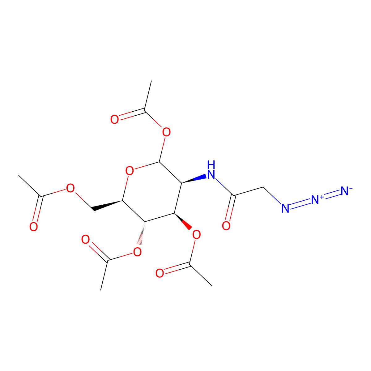 Ac4ManNAz molecular structure, CAS 361154-30-5
