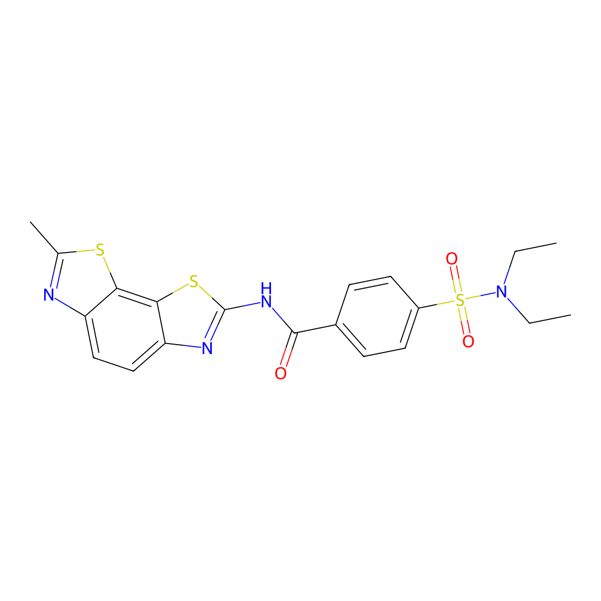 4-(diethylsulfamoyl)-N-(7-methyl-[1,3]thiazolo[4,5-g][1,3]benzothiazol-2-yl)benzamide molecular structure, CAS 361158-85-2