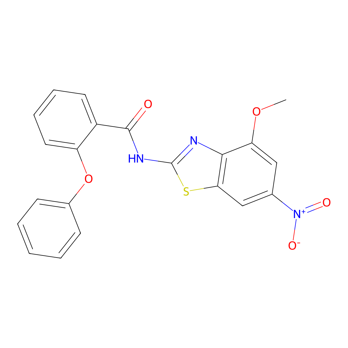 N-(4-methoxy-6-nitro-1,3-benzothiazol-2-yl)-2-phenoxybenzamide molecular structure, CAS 361160-09-0