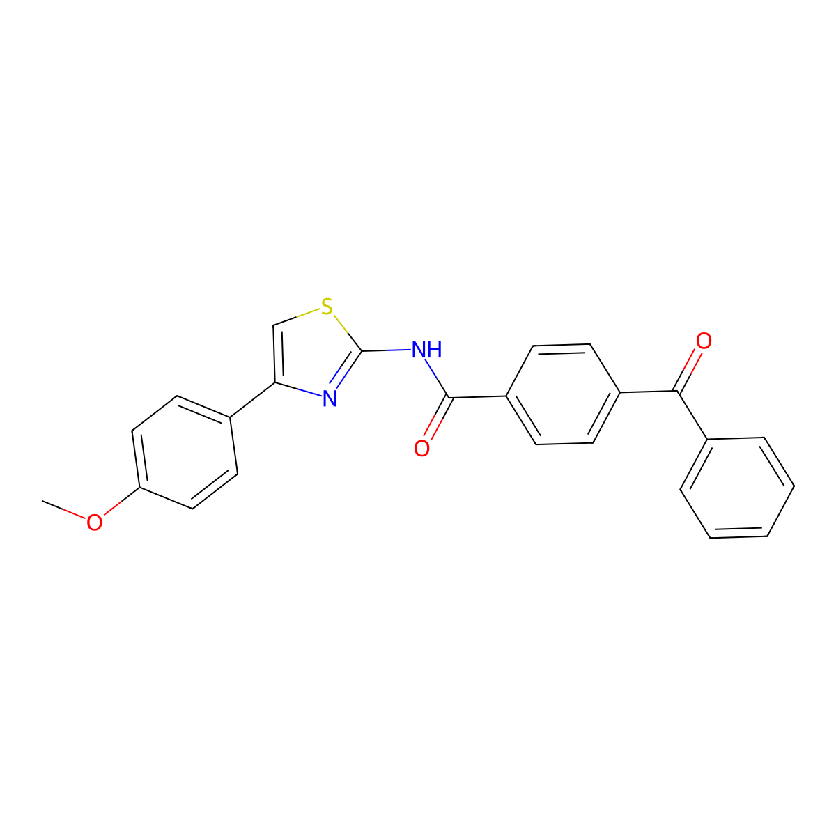 4-benzoyl-N-[4-(4-methoxyphenyl)-1,3-thiazol-2-yl]benzamide molecular structure, CAS 361160-49-8
