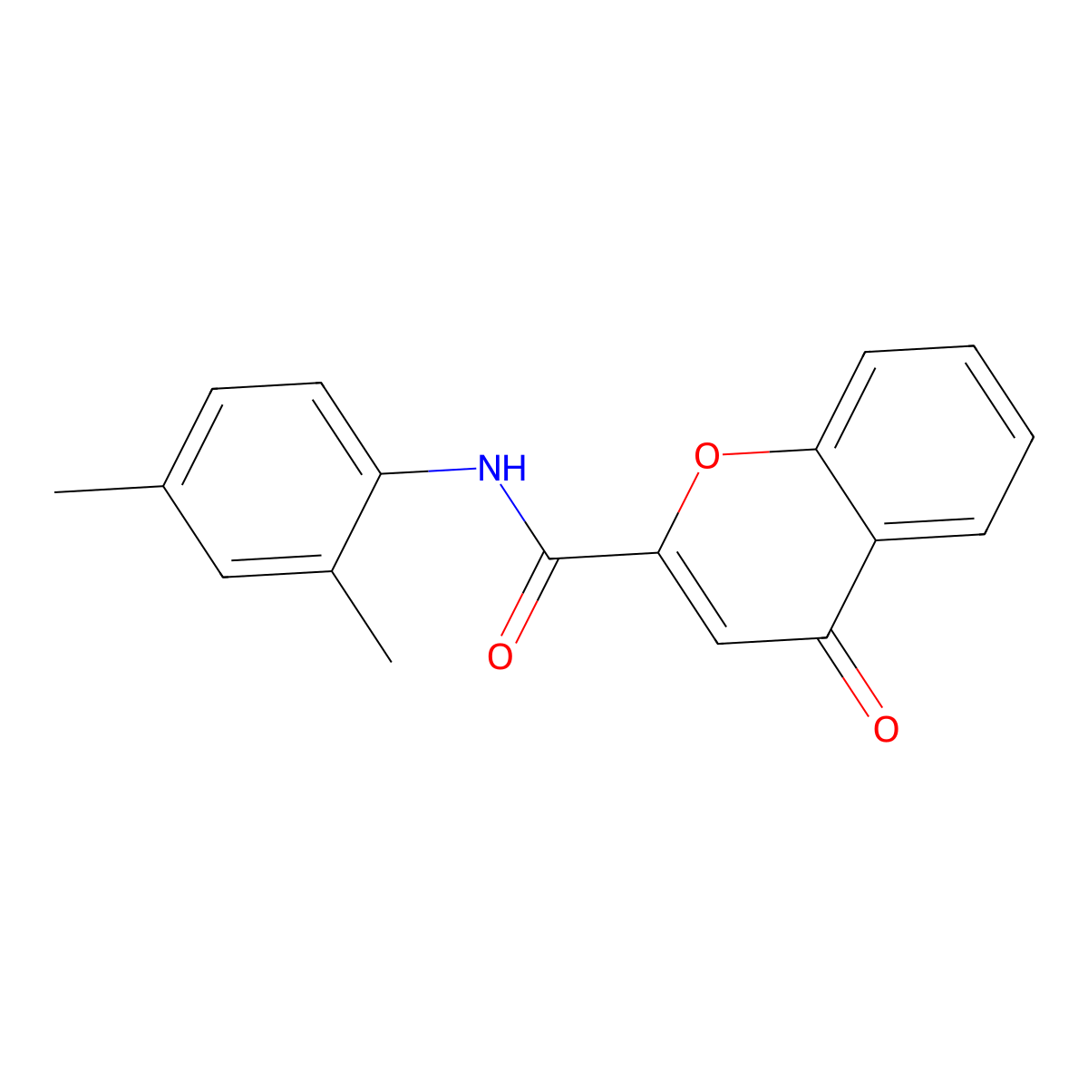 N-(2,4-dimethylphenyl)-4-oxo-4H-chromene-2-carboxamide molecular structure, CAS 361166-41-8