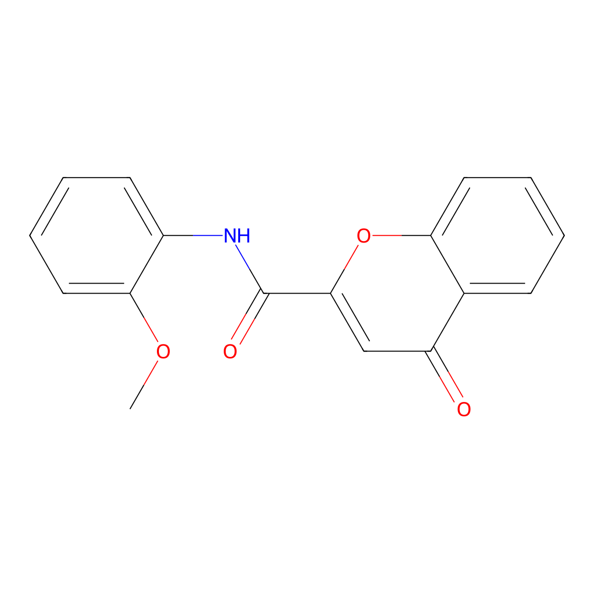 N-(2-methoxyphenyl)-4-oxo-4H-chromene-2-carboxamide molecular structure, CAS 361166-42-9