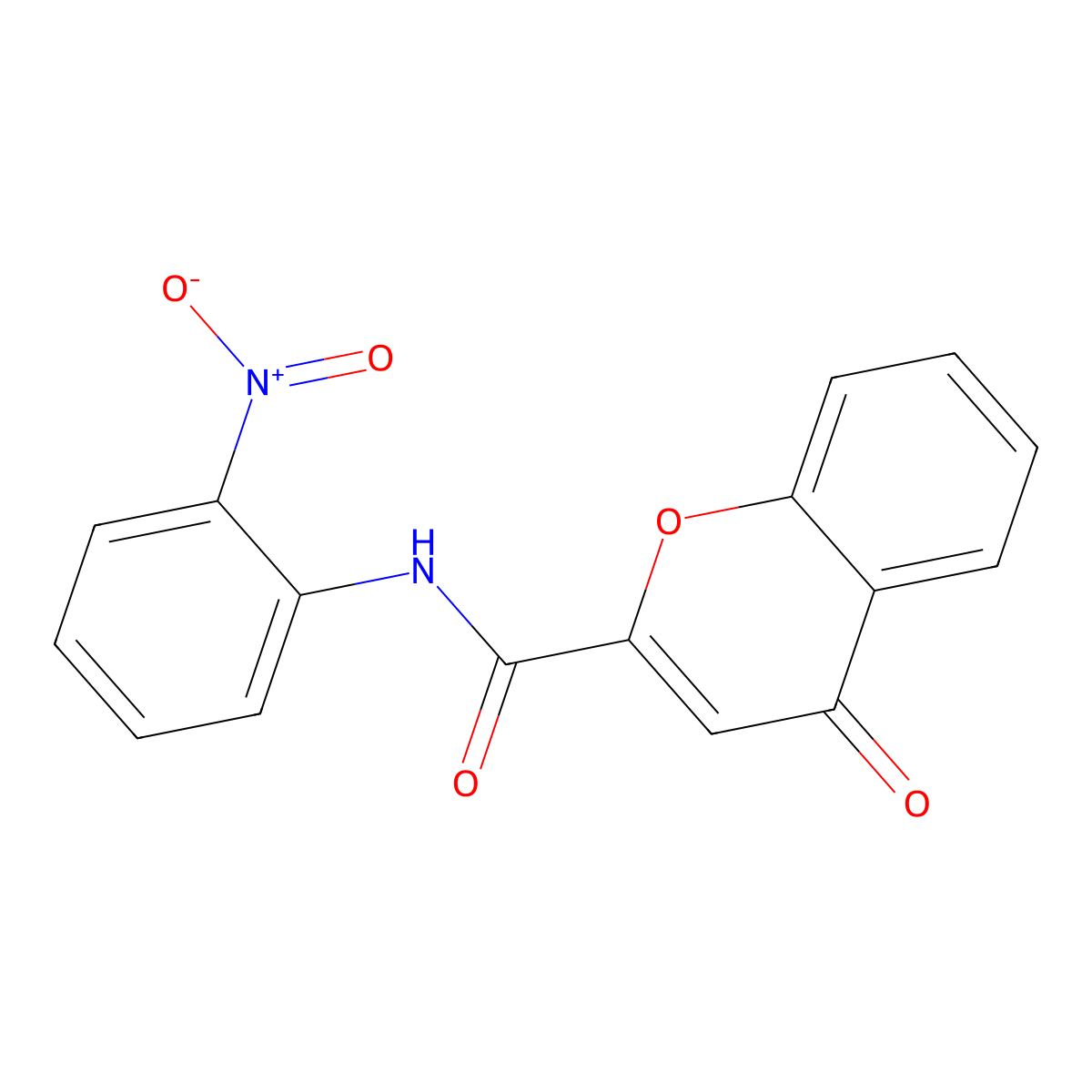 N-(2-nitrophenyl)-4-oxo-4H-chromene-2-carboxamide molecular structure, CAS 361166-44-1