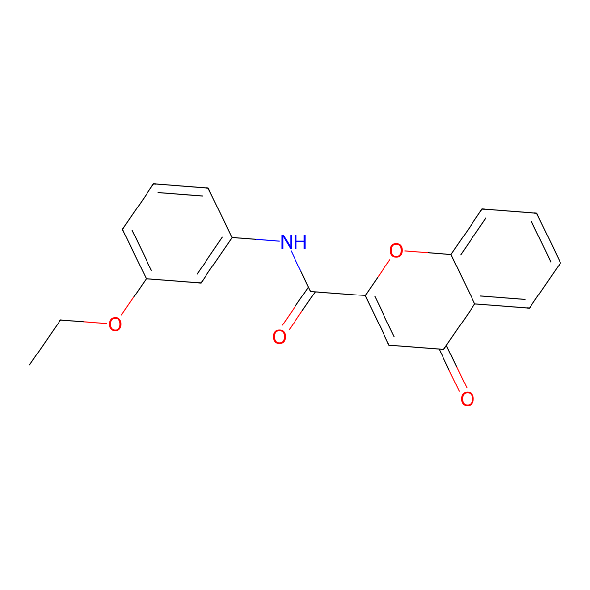 N-(3-ethoxyphenyl)-4-oxo-4H-chromene-2-carboxamide molecular structure, CAS 361166-45-2