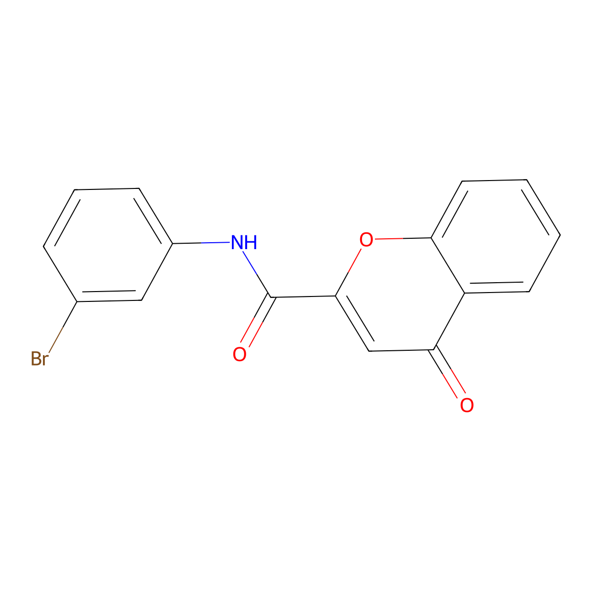 N-(3-bromophenyl)-4-oxo-4H-chromene-2-carboxamide molecular structure, CAS 361166-49-6