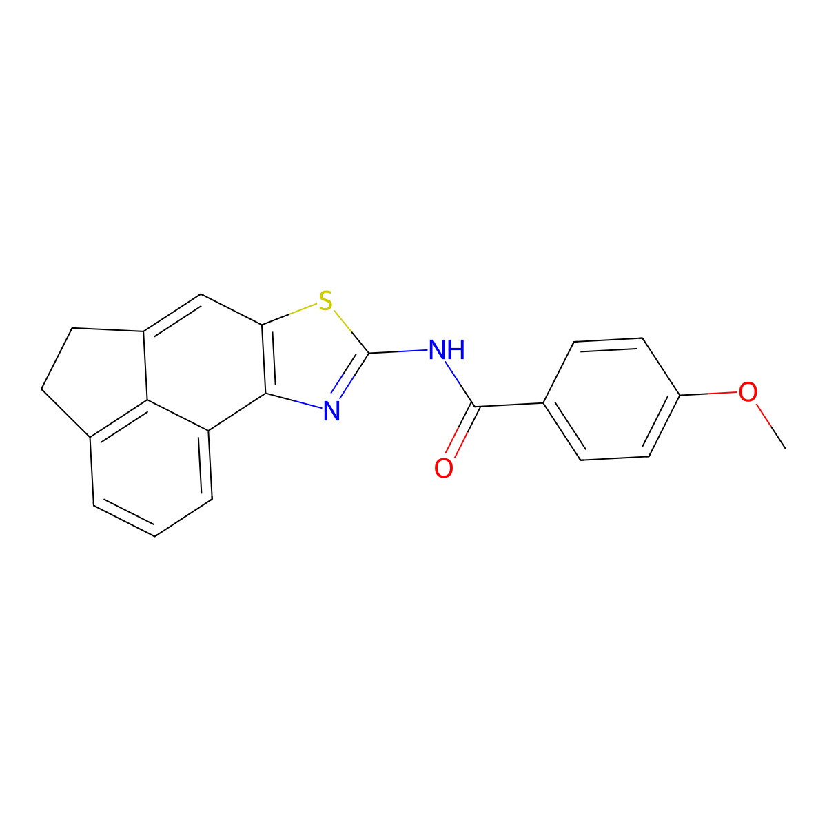 4-methoxy-N-{5-thia-3-azatetracyclo[6.6.1.0^{2,6}.0^{11,15}]pentadeca-1(15),2(6),3,7,11,13-hexaen-4-yl}benzamide molecular structure, CAS 361172-76-1