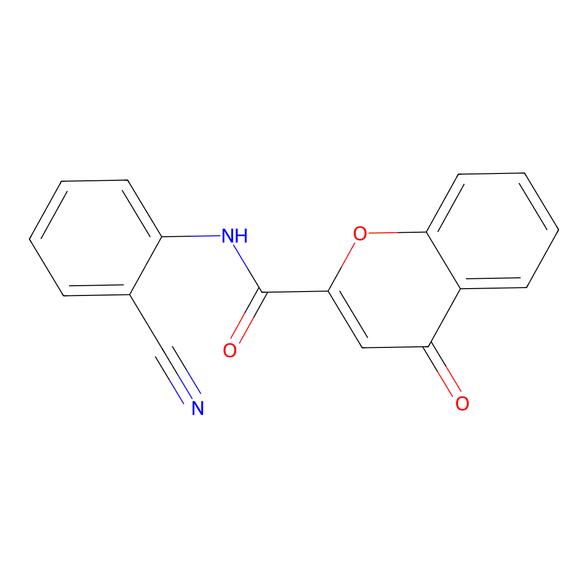 N-(2-cyanophenyl)-4-oxo-4H-chromene-2-carboxamide molecular structure, CAS 361173-03-7
