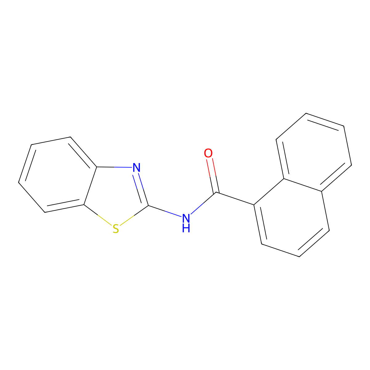 N-(1,3-Benzothiazol-2-YL)-1-naphthamide molecular structure, CAS 361183-58-6