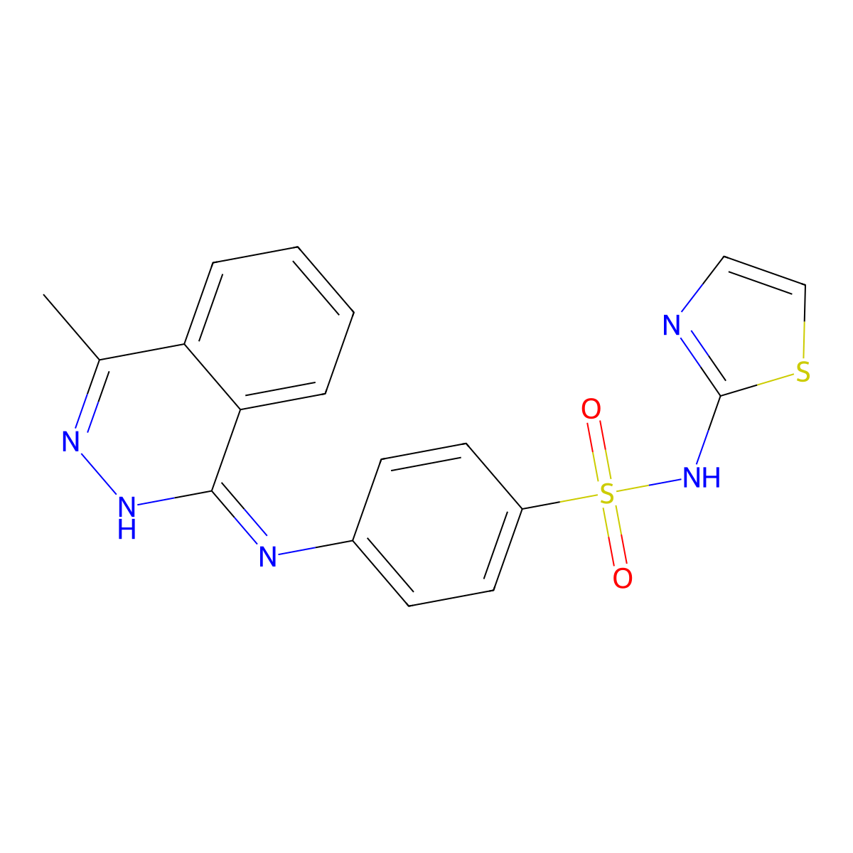 4-[(4-methylphthalazin-1-yl)amino]-N-(1,3-thiazol-2-yl)benzenesulfonamide molecular structure, CAS 361185-70-8