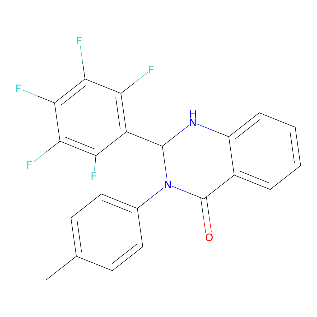 3-(4-Methylphenyl)-2-(2,3,4,5,6-pentafluorophenyl)-1,2-dihydroquinazolin-4-one molecular structure, CAS 361186-98-3