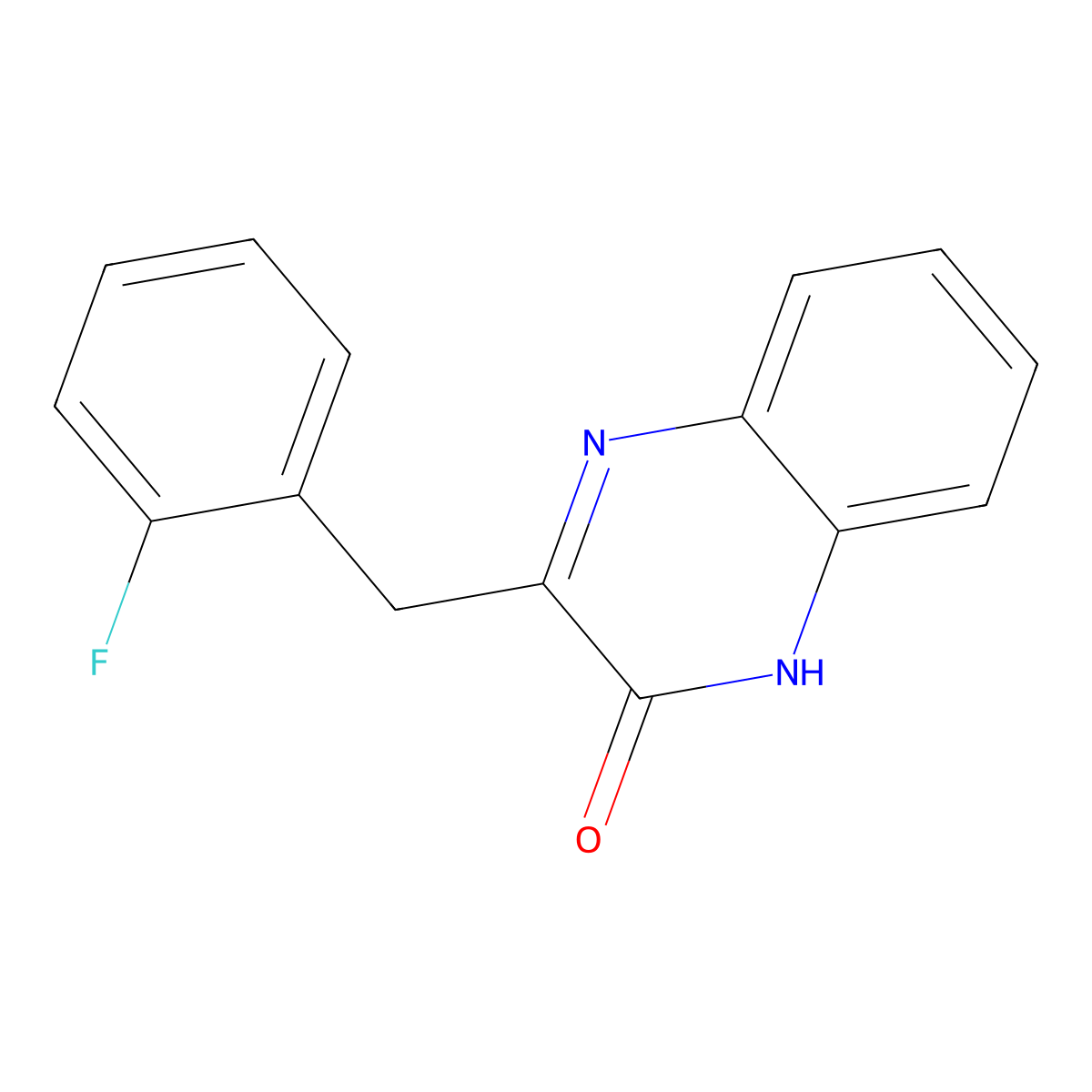 3-(2-Fluorobenzyl)quinoxalin-2(1H)-one molecular structure, CAS 361189-43-7