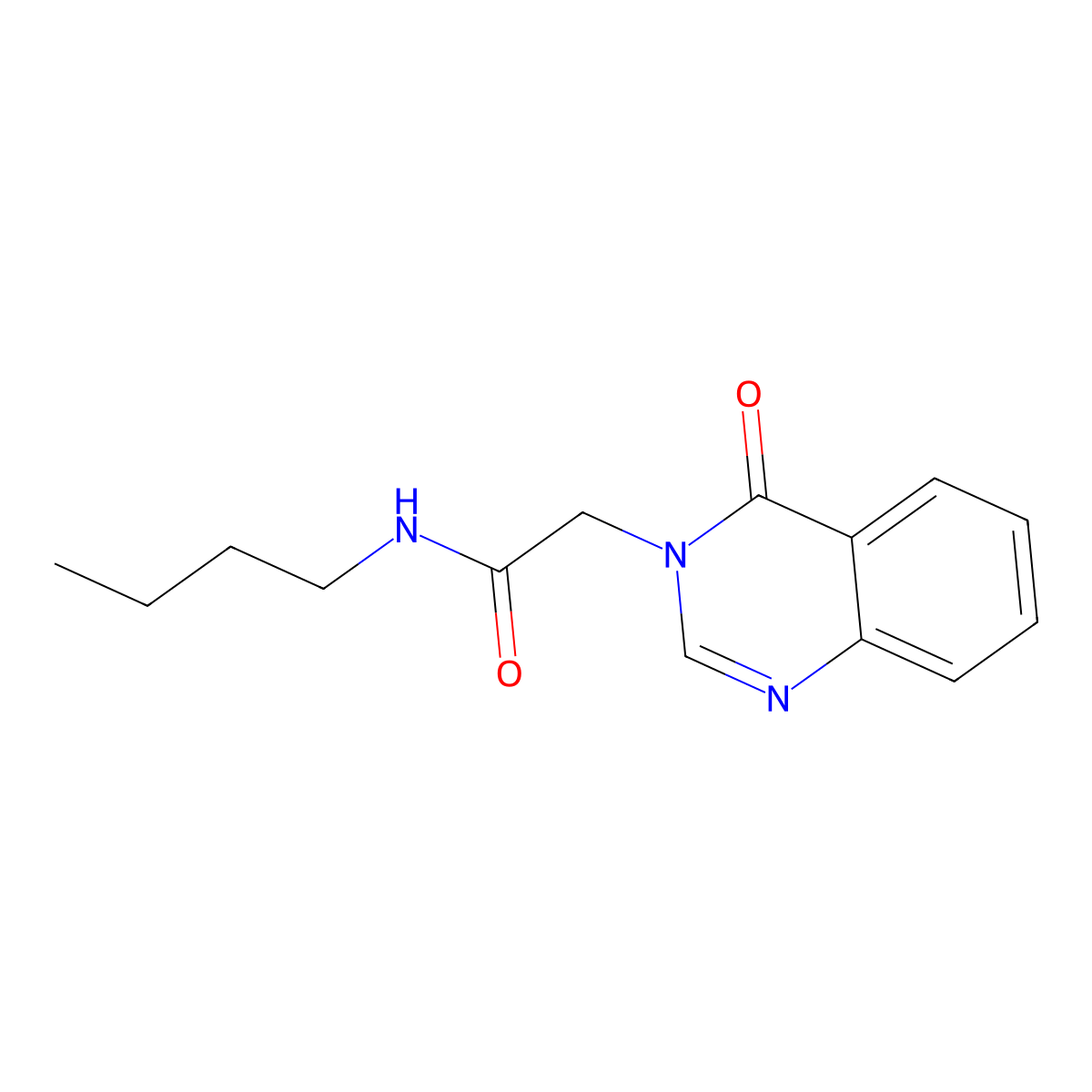N-butyl-2-(4-oxoquinazolin-3(4H)-yl)acetamide molecular structure, CAS 361189-73-3
