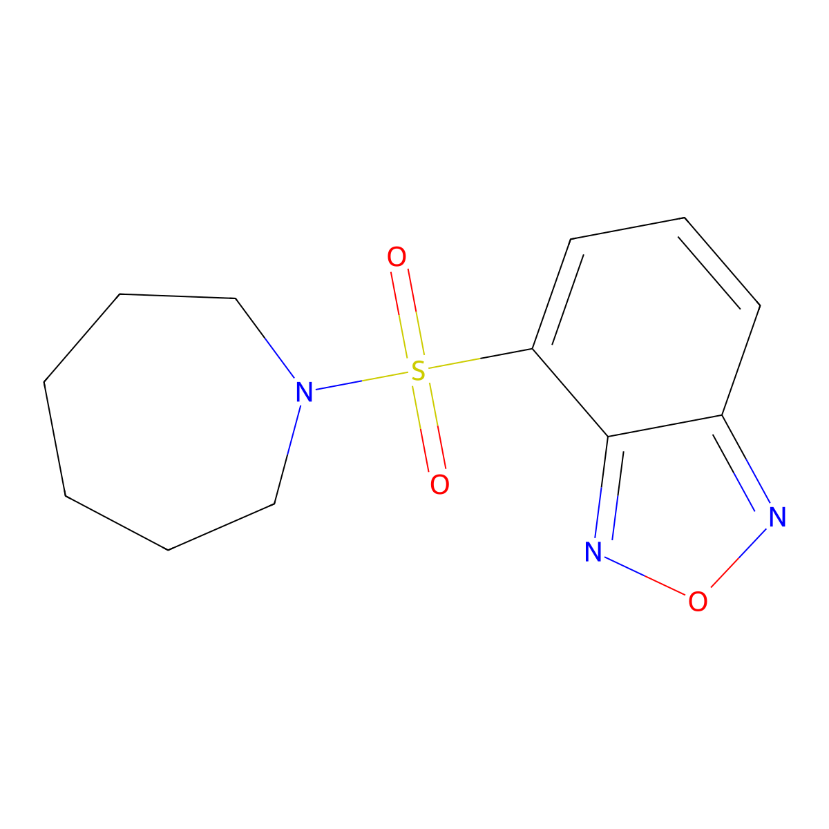 4-(Azepan-1-ylsulfonyl)-2,1,3-benzoxadiazole molecular structure, CAS 361190-60-5