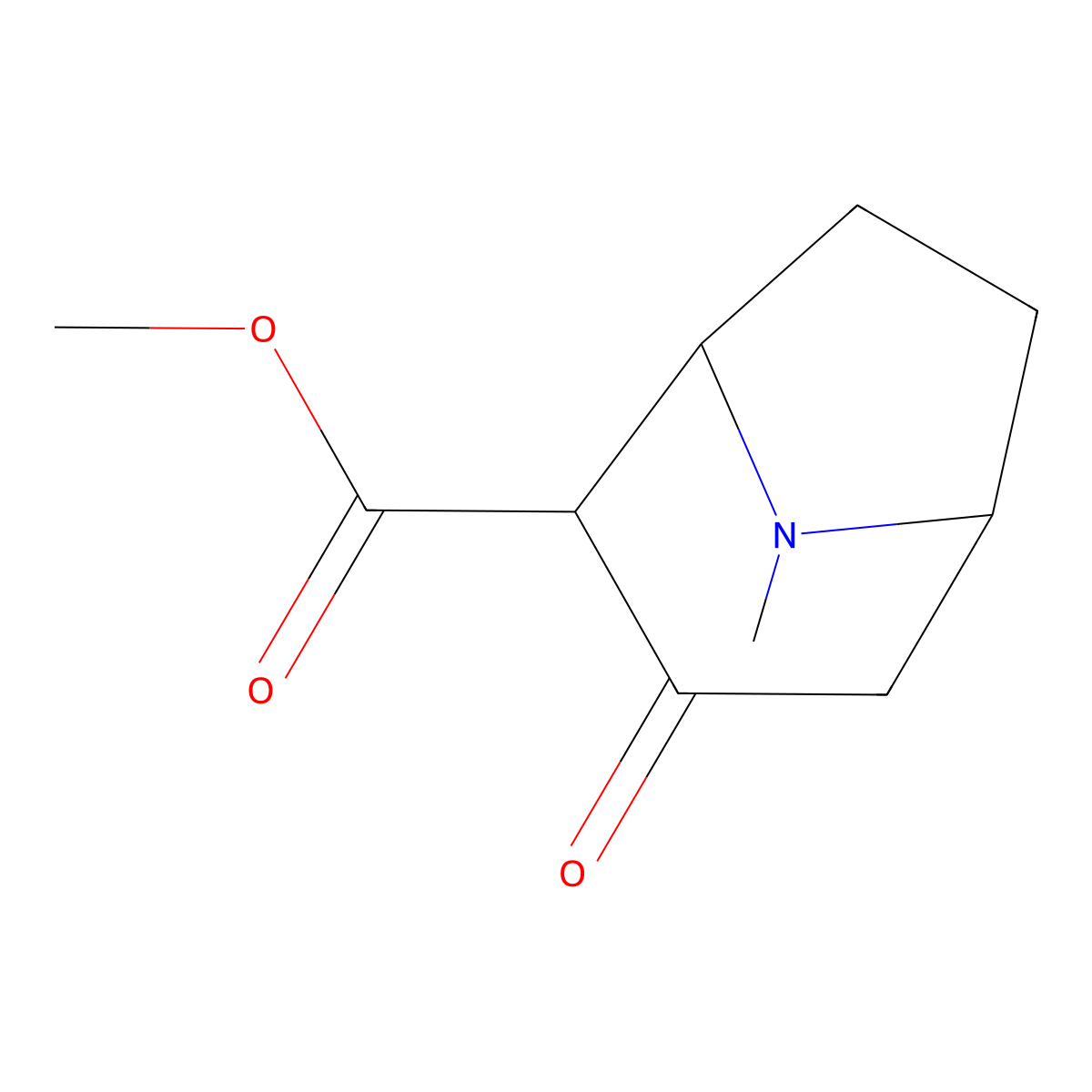 2-(Carbomethoxy)-3-tropinone molecular structure, CAS 36127-17-0