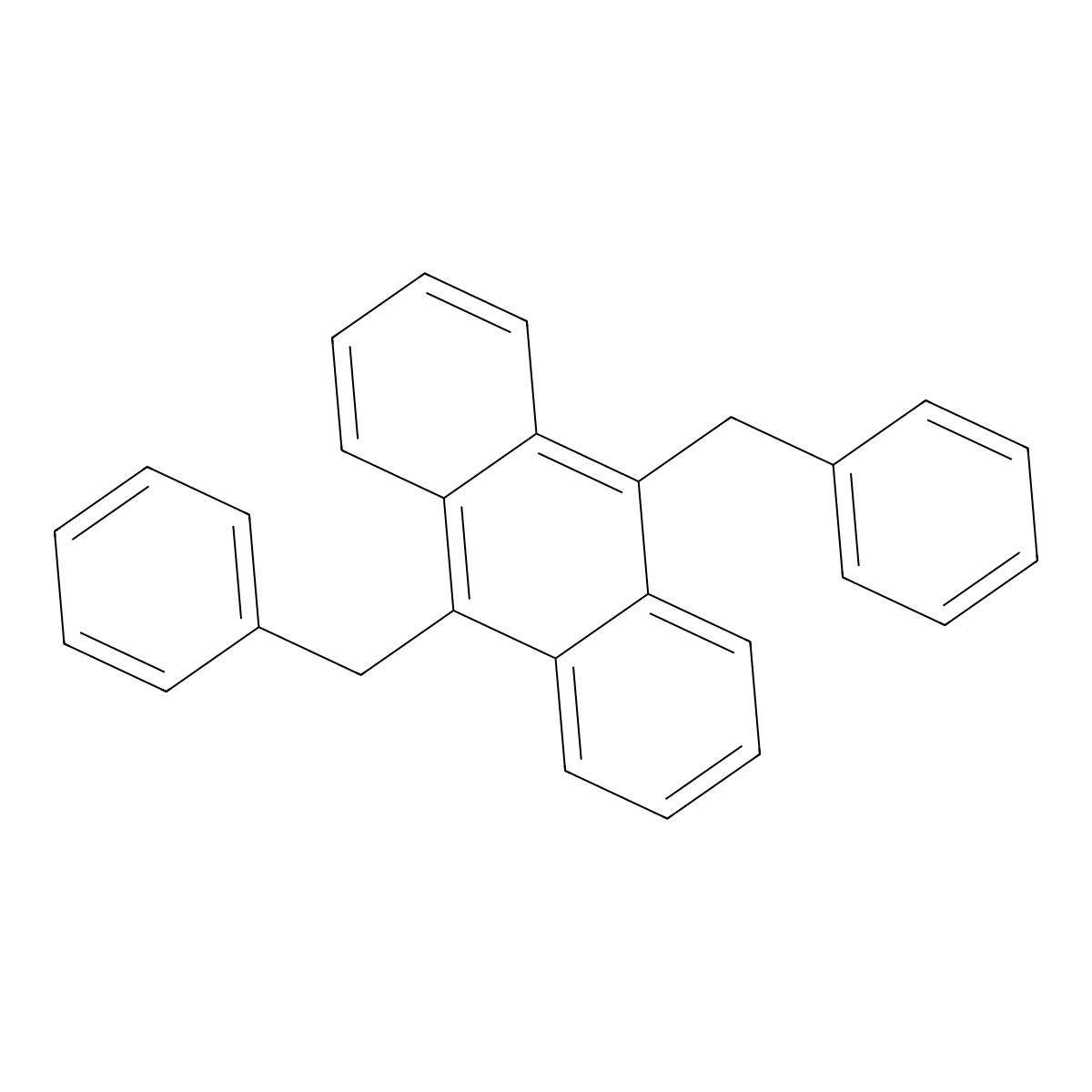 9,10-Dibenzylanthracene molecular structure, CAS 3613-42-1