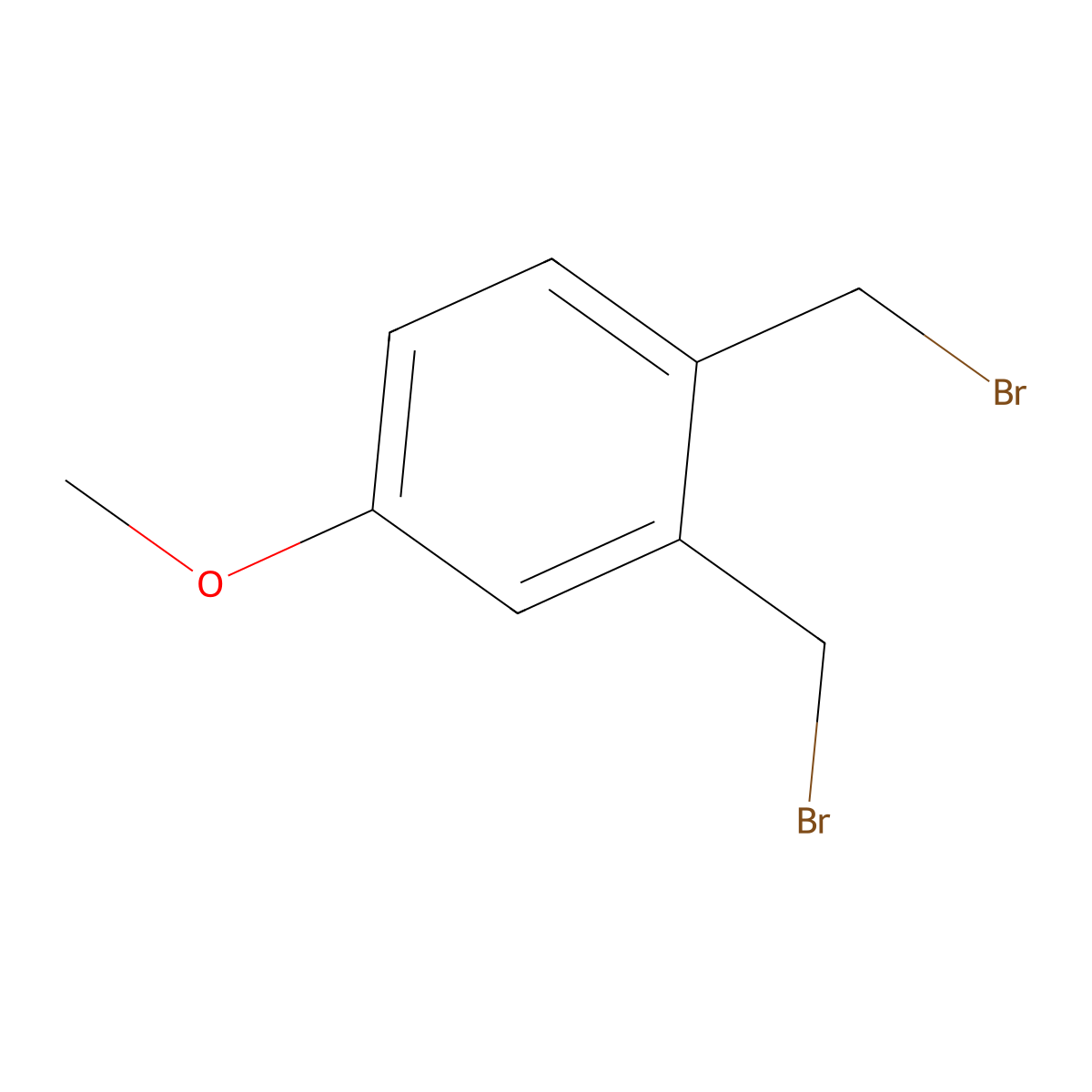1,2-Bis(bromomethyl)-4-methoxybenzene molecular structure, CAS 36132-96-4