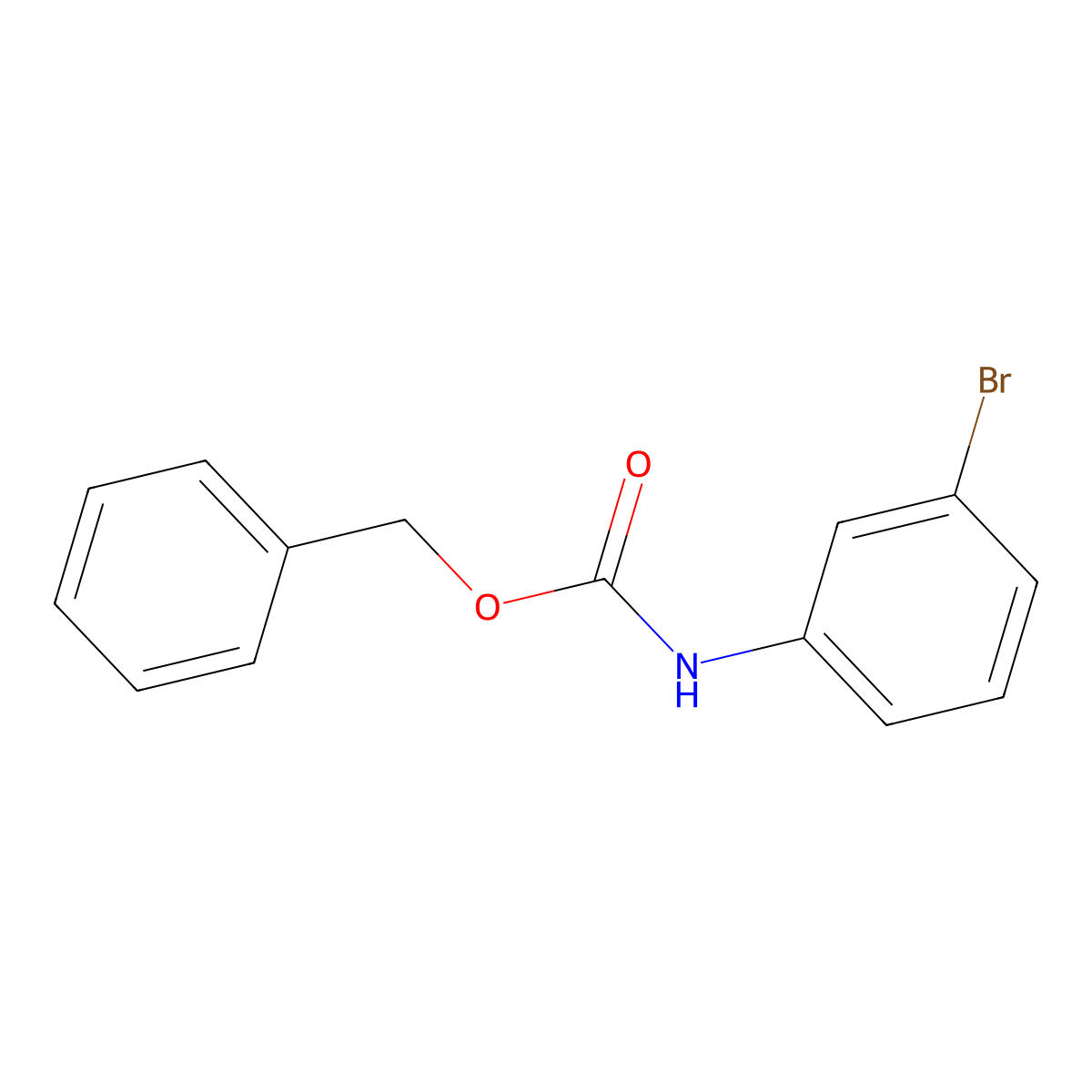 Benzyl (3-bromophenyl)carbamate molecular structure, CAS 361337-08-8