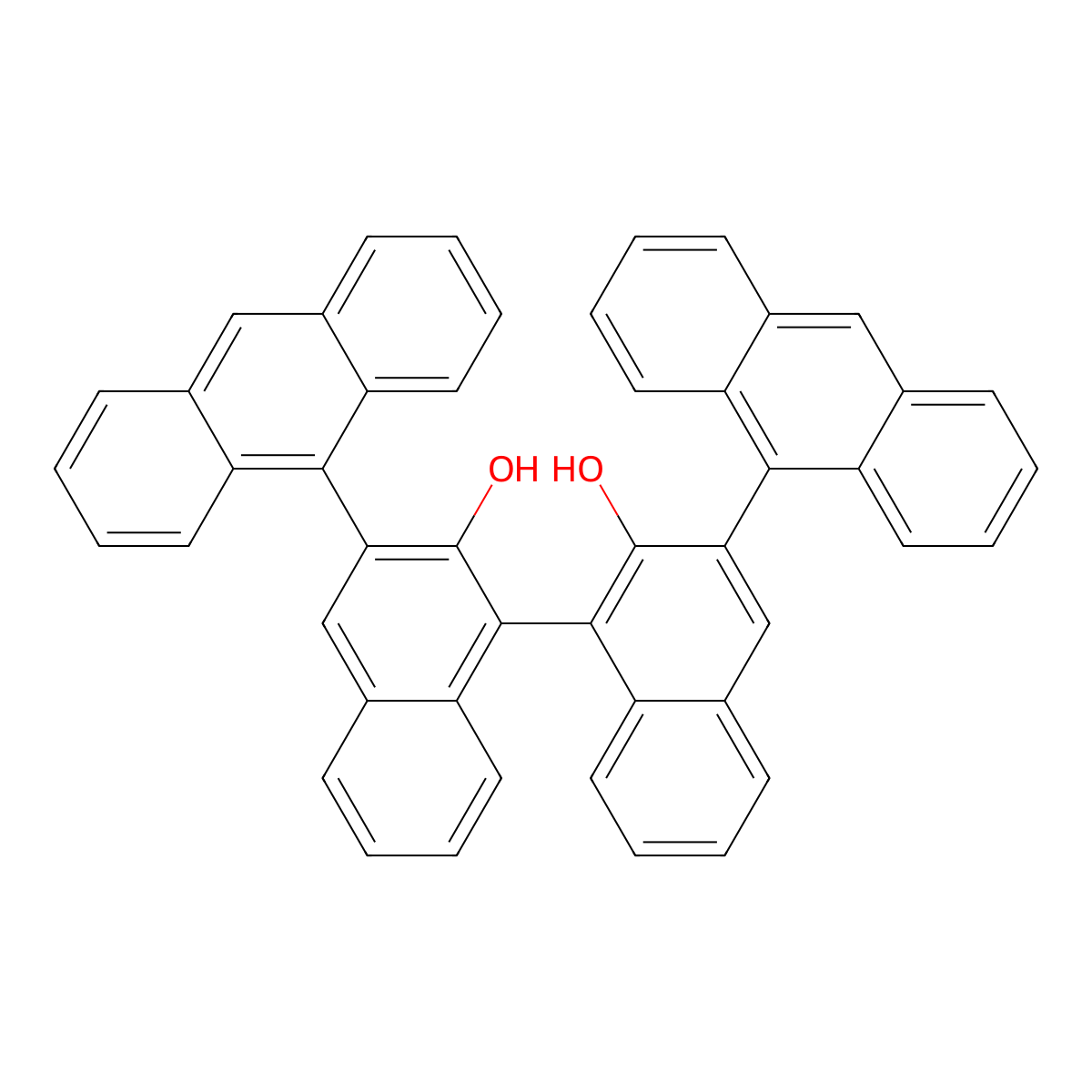(S)-3,3'-Di(anthracen-9-yl)-[1,1'-binaphthalene]-2,2'-diol1 molecular structure, CAS 361342-50-9