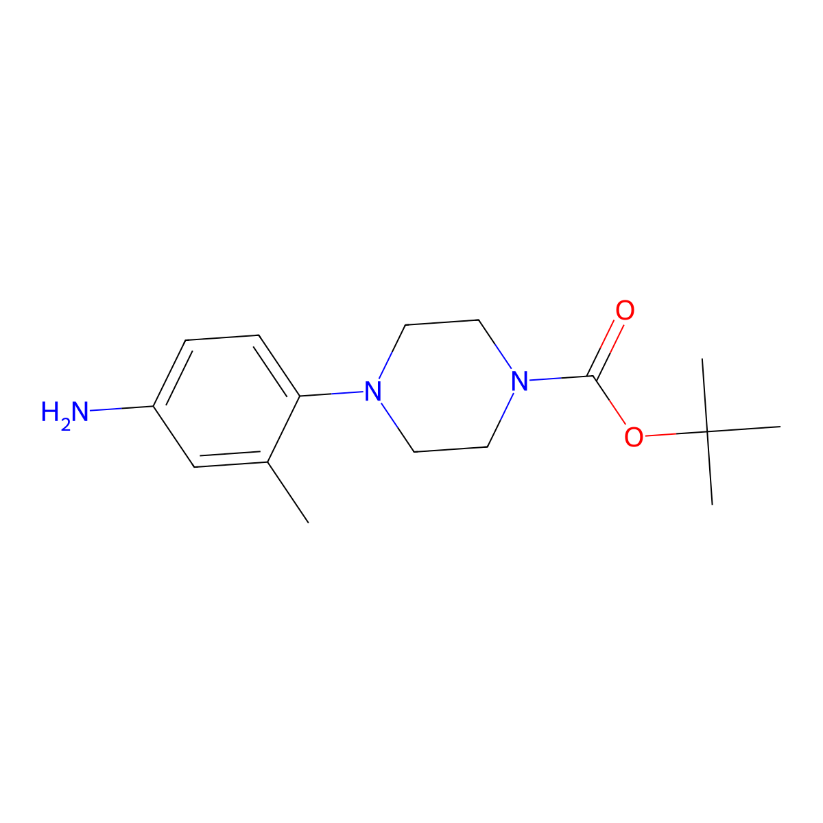 Tert-Butyl 4-(4-Amino-2-Methylphenyl)Piperazine-1-Carboxylate molecular structure, CAS 361345-37-1