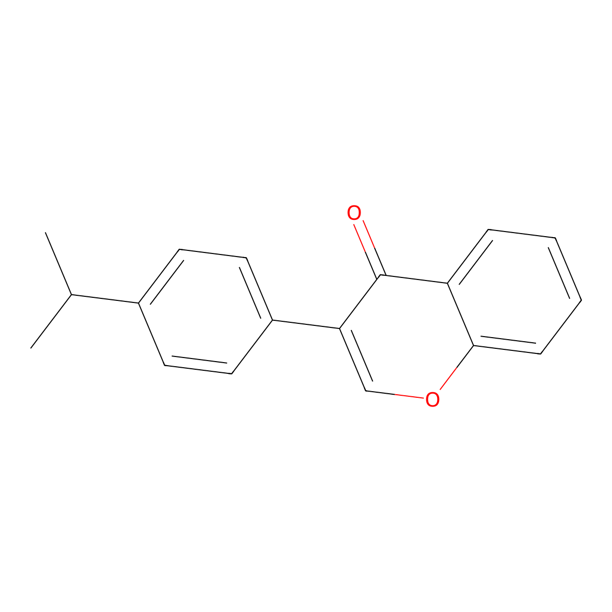 4'-Isopropylisoflavone molecular structure, CAS 36136-92-2