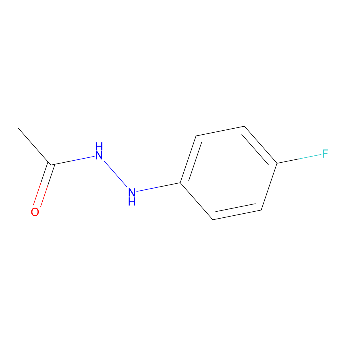 N'-(4-Fluorophenyl)acetohydrazide molecular structure, CAS 361364-65-0