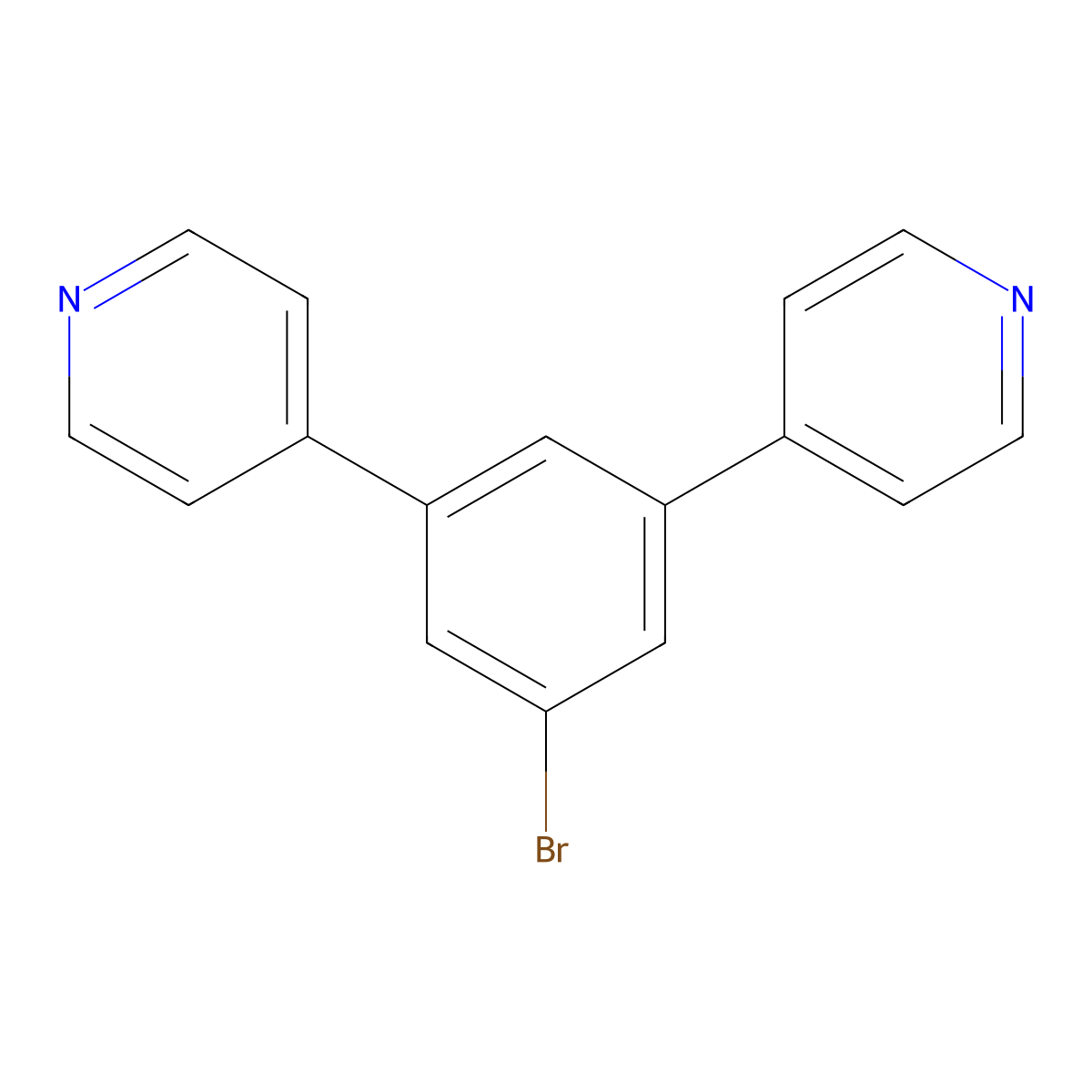 4,4'-(5-Bromo-1,3-phenylene)dipyridine molecular structure, CAS 361366-74-7