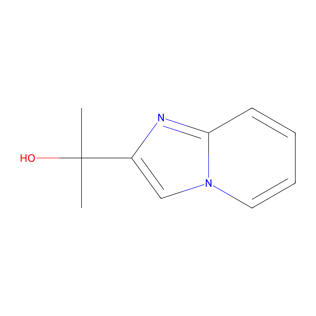 2-(Imidazo[1,2-a]pyridin-2-yl)propan-2-ol molecular structure, CAS 361367-25-1