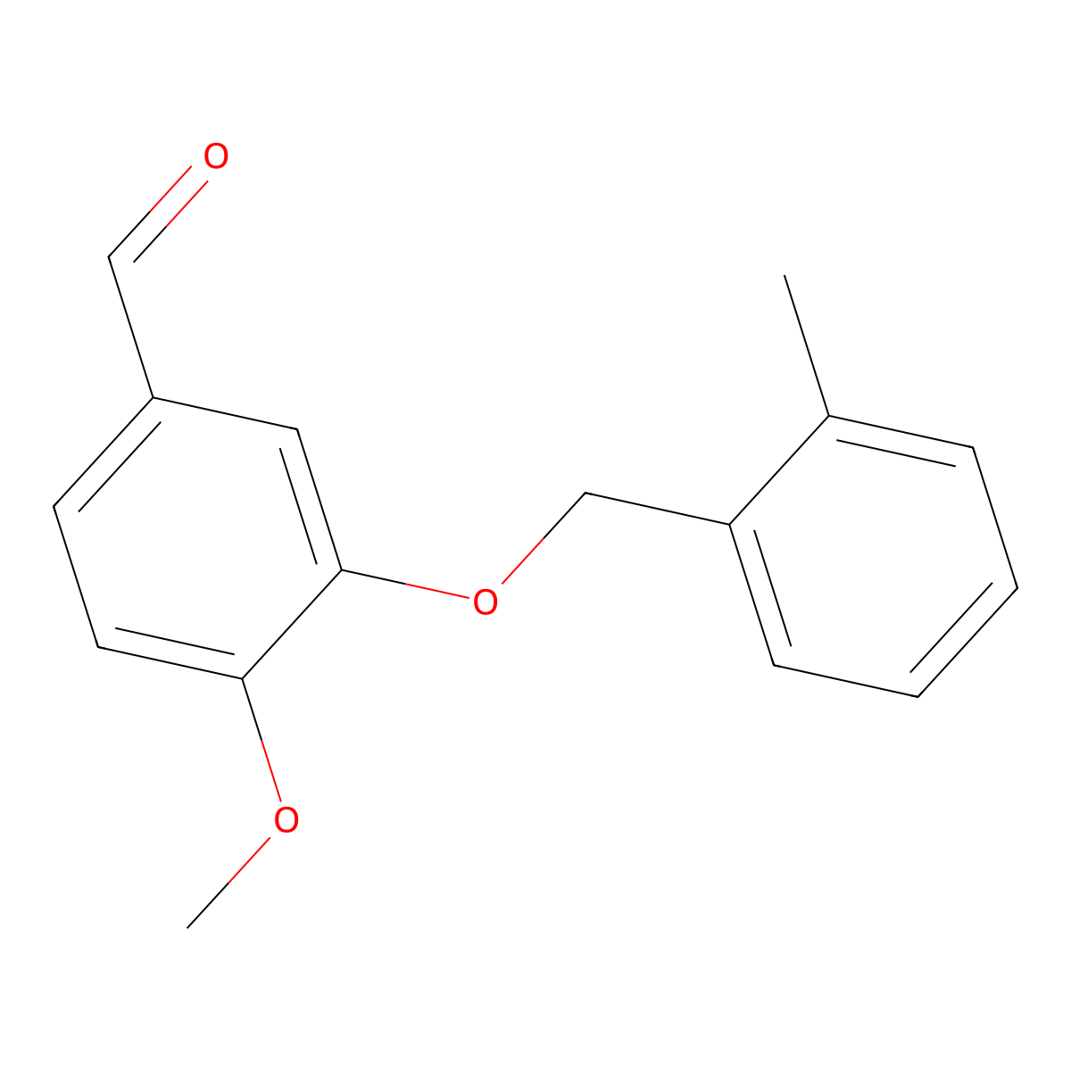 4-Methoxy-3-[(2-methylbenzyl)oxy]benzaldehyde molecular structure, CAS 361369-12-2