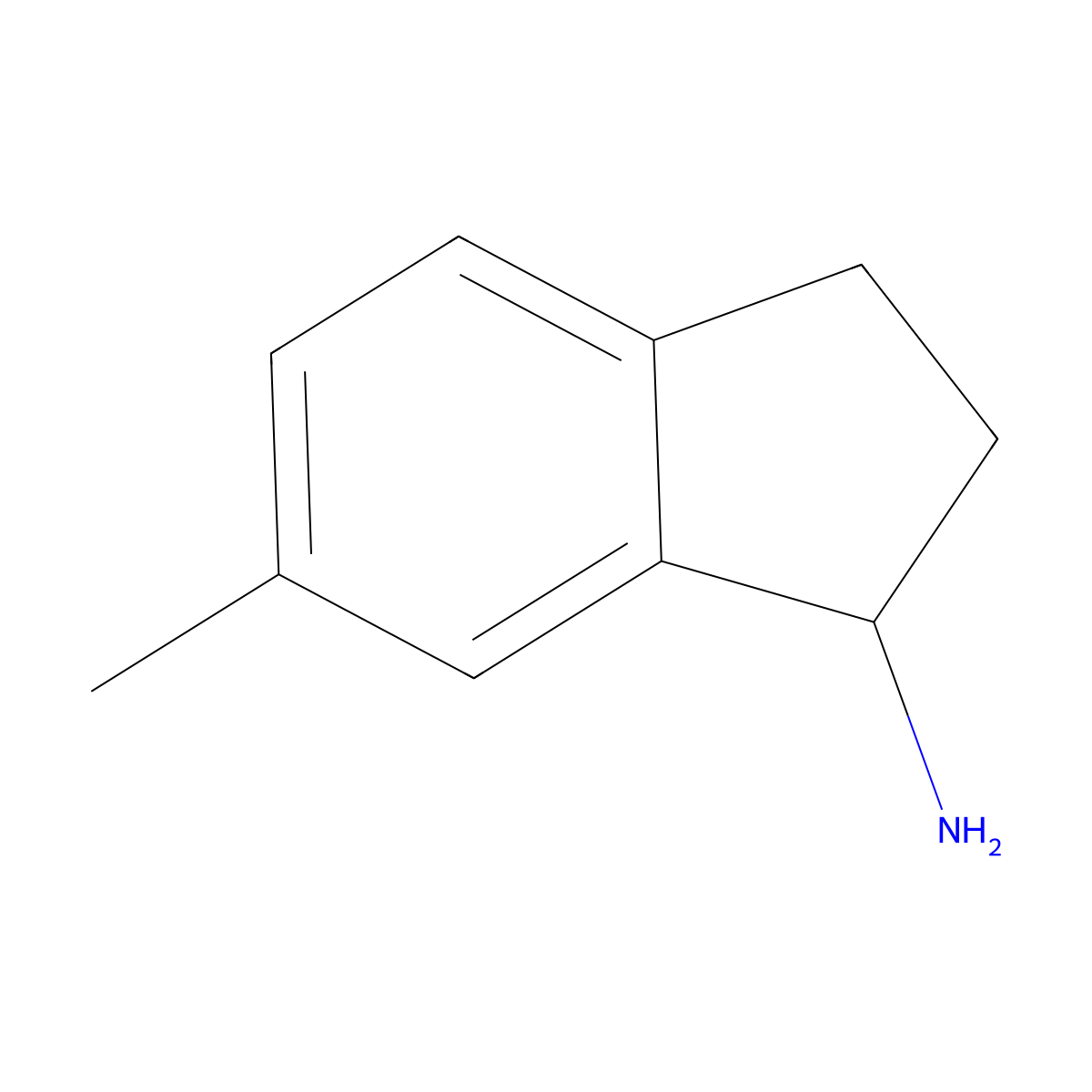 6-Methyl-2,3-dihydro-1H-inden-1-amine molecular structure, CAS 361389-84-6