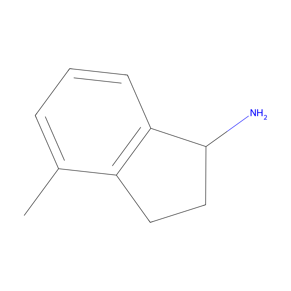 4-Methyl-2,3-dihydro-1H-inden-1-amine molecular structure, CAS 361389-85-7