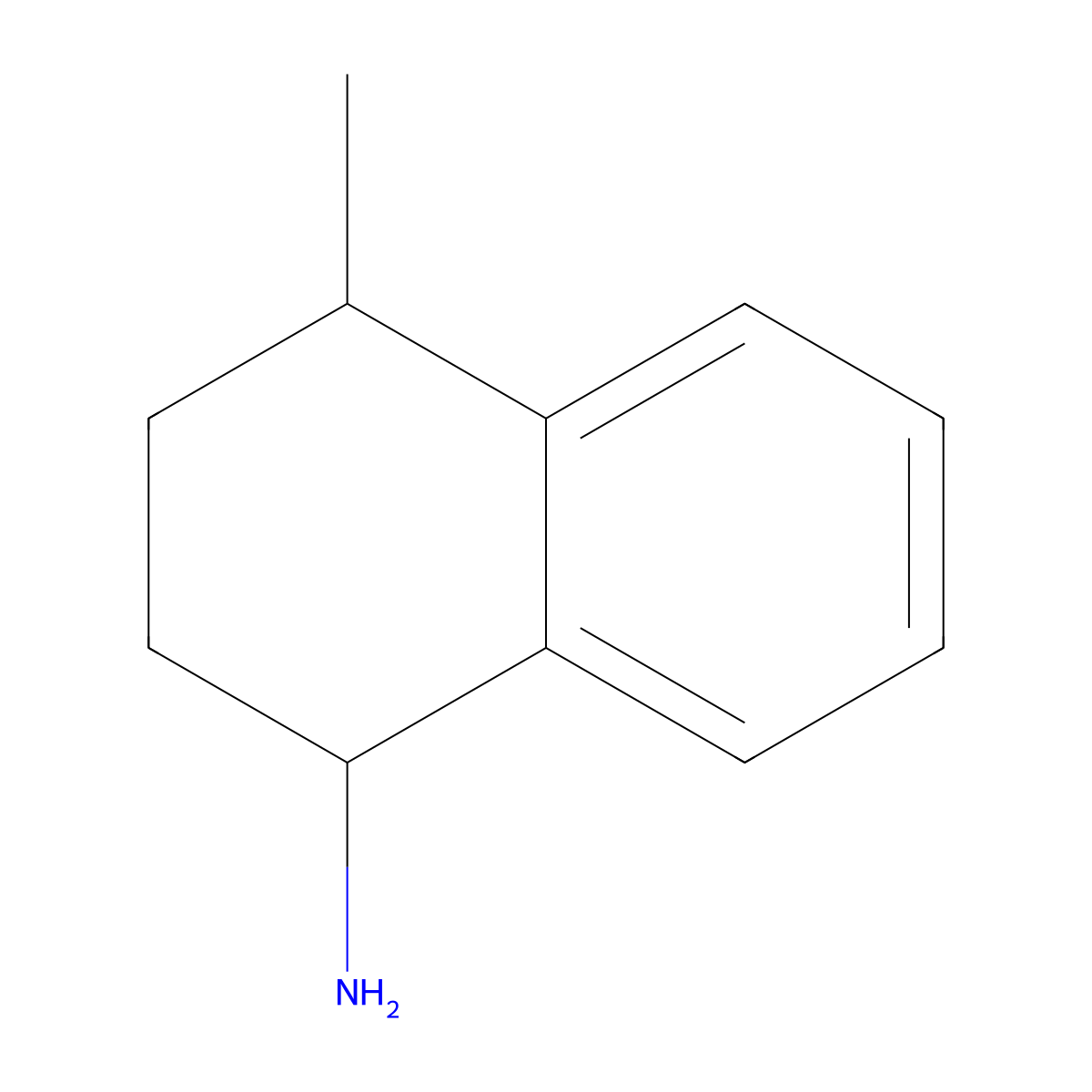 4-Methyl-1,2,3,4-tetrahydronaphthalen-1-amine molecular structure, CAS 361389-87-9