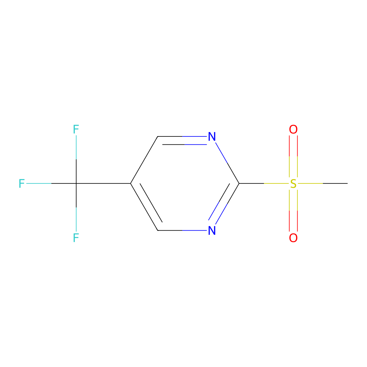 2-(Methylsulfonyl)-5-(trifluoromethyl)pyrimidine molecular structure, CAS 361389-88-0