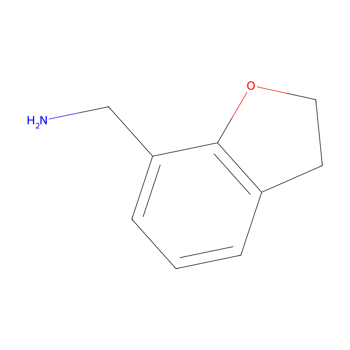 2,3-Dihydro-1-benzofuran-7-ylmethylamine molecular structure, CAS 361393-65-9