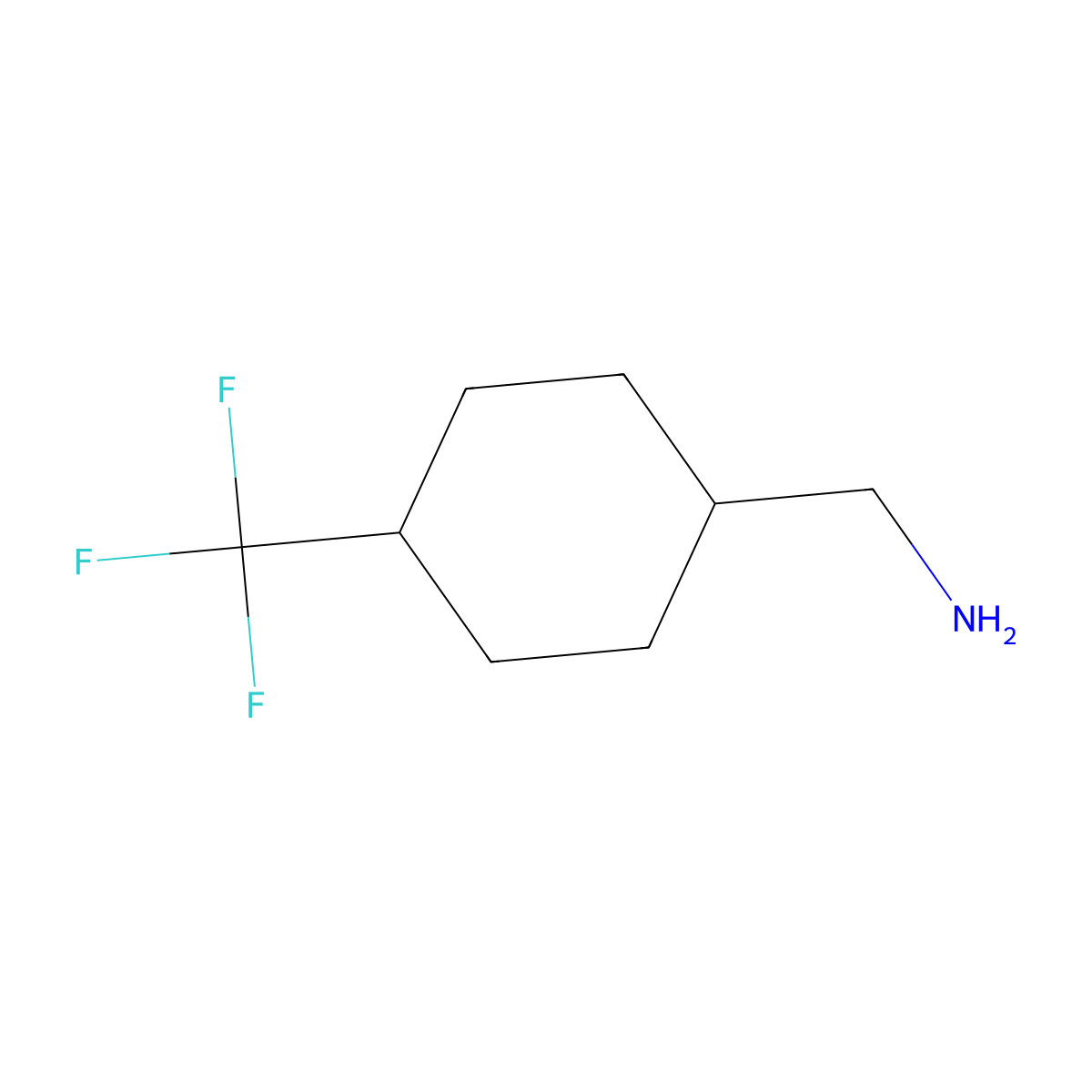 [4-(Trifluoromethyl)cyclohexyl]methanamine molecular structure, CAS 361393-85-3
