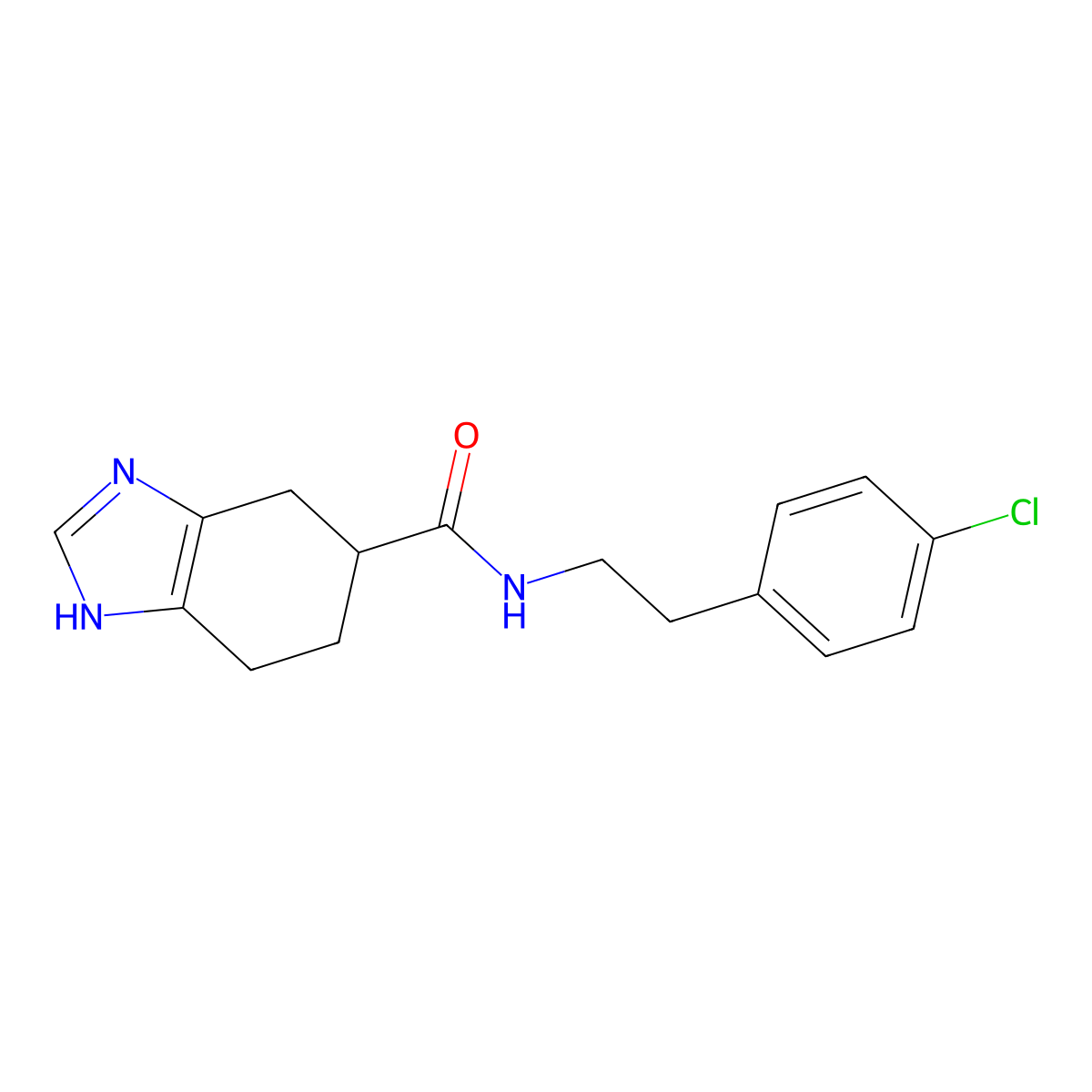 N-[2-(4-chlorophenyl)ethyl]-4,5,6,7-tetrahydro-1H-1,3-benzodiazole-5-carboxamide molecular structure, CAS 361394-30-1