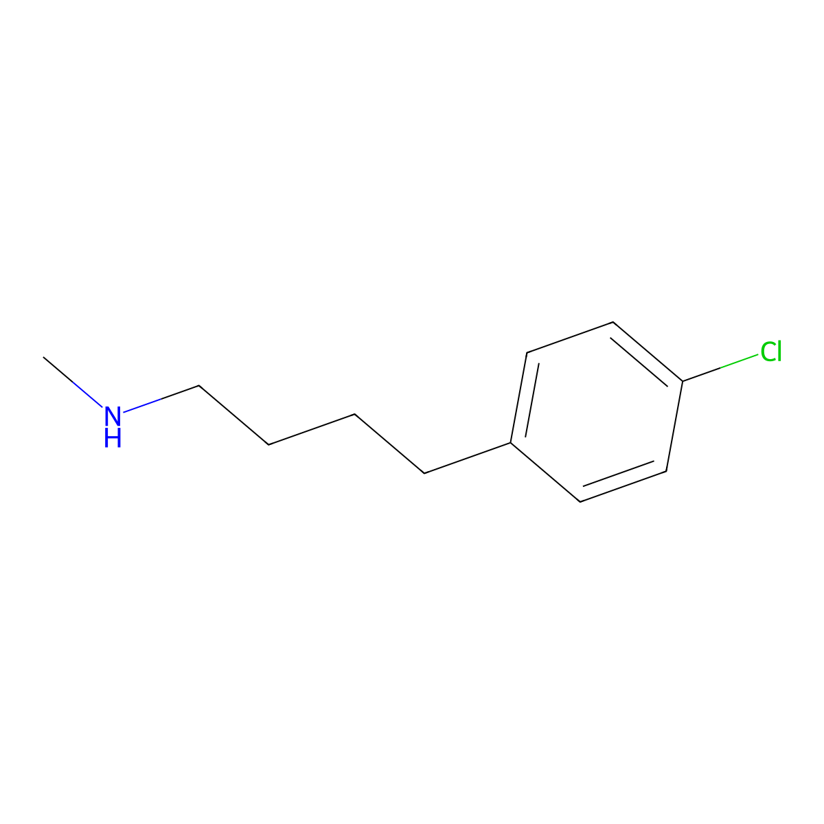 4-Chloro-N-methyl-benzenebutanamine molecular structure, CAS 361394-71-0