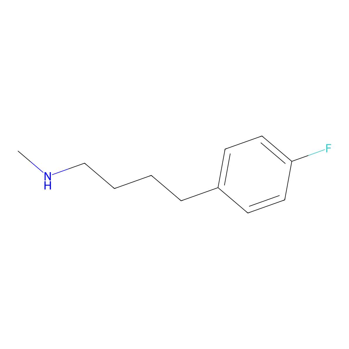 4-Fluoro-N-methyl-benzenebutanamine molecular structure, CAS 361394-77-6