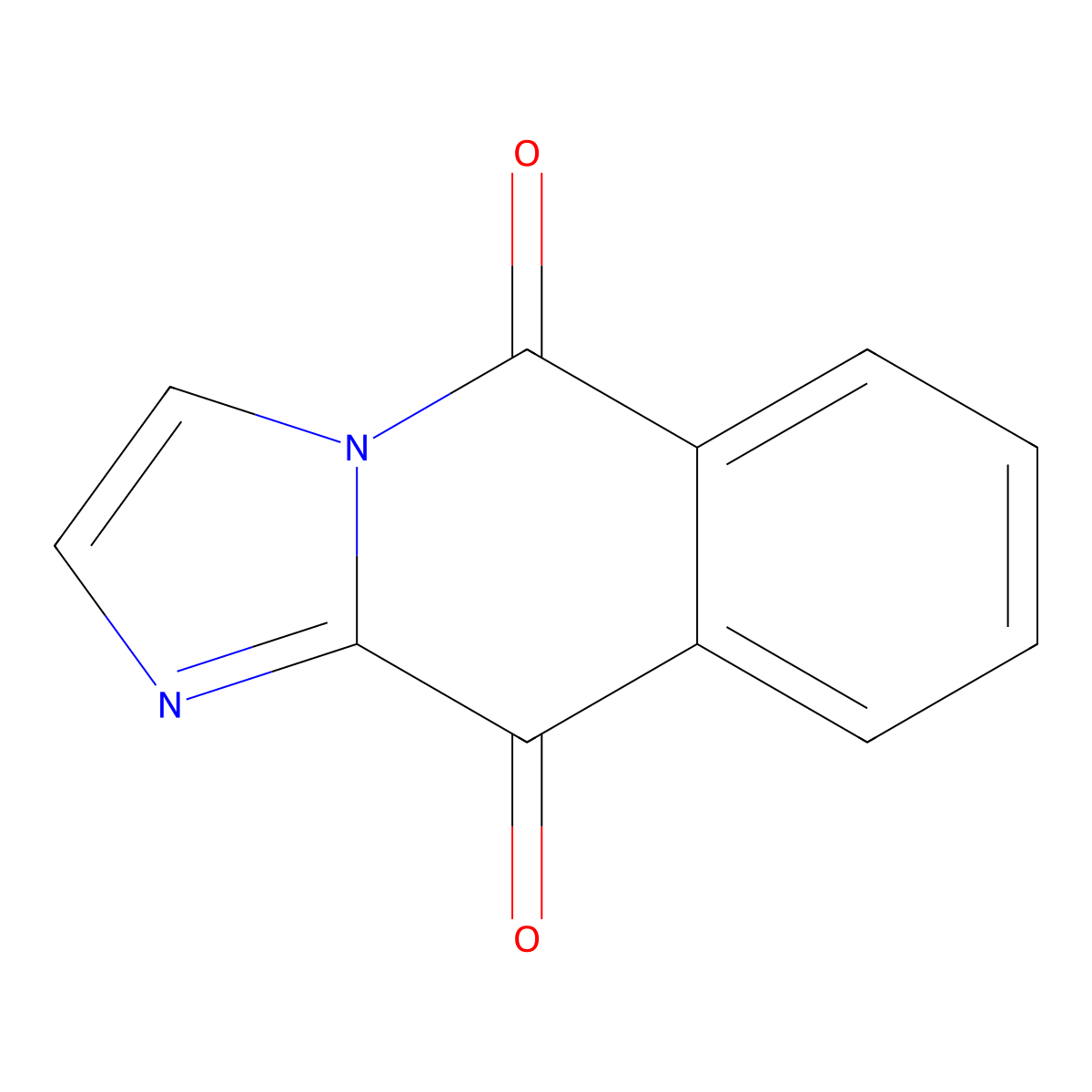 Imidazo[1,2-b]isoquinoline-5,10-dione molecular structure, CAS 36142-27-5