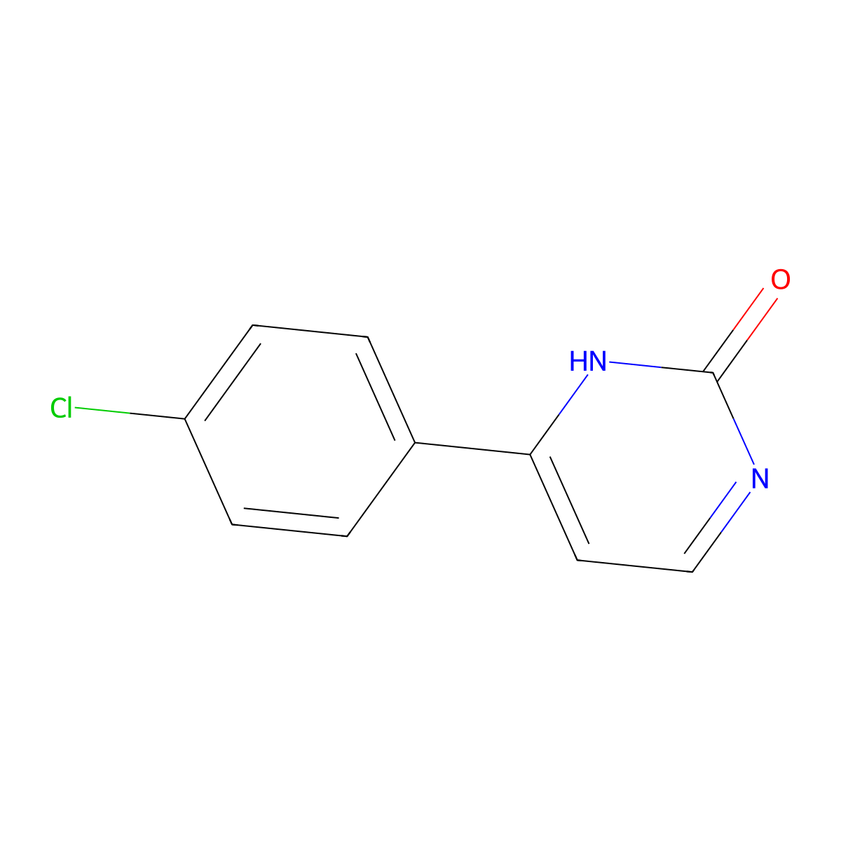 4-(4-Chlorophenyl)pyrimidin-2-ol molecular structure, CAS 361430-03-7
