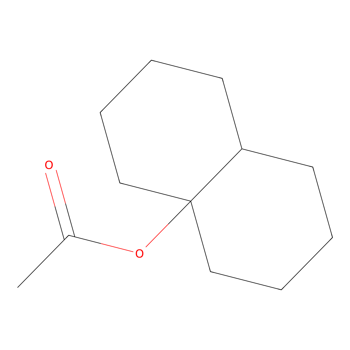 cis-Octahydro-4a(2H)-naphthyl acetate molecular structure, CAS 36144-10-2