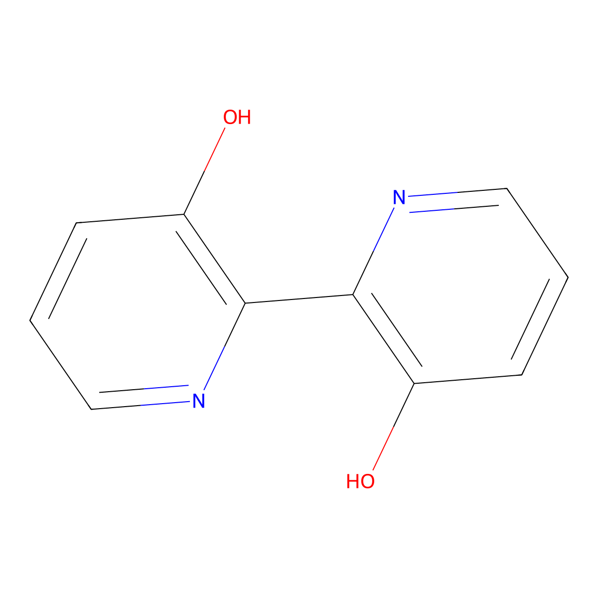 2,2'-Bipyridine-3,3'-diol molecular structure, CAS 36145-03-6