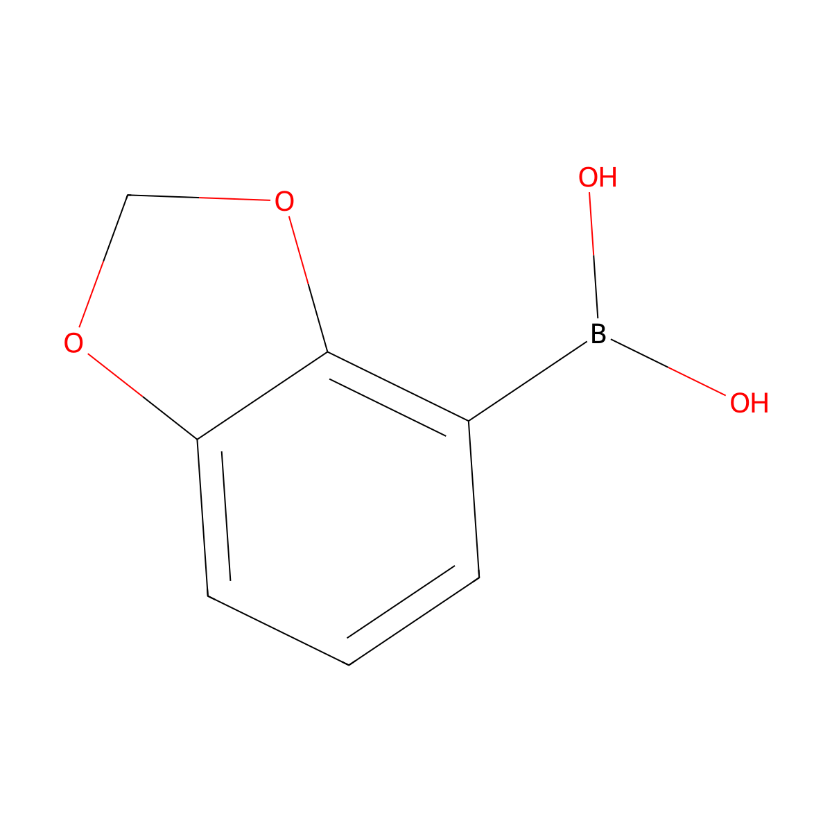 2,3-Methylenedioxyphenyl boronic acid molecular structure, CAS 361456-68-0