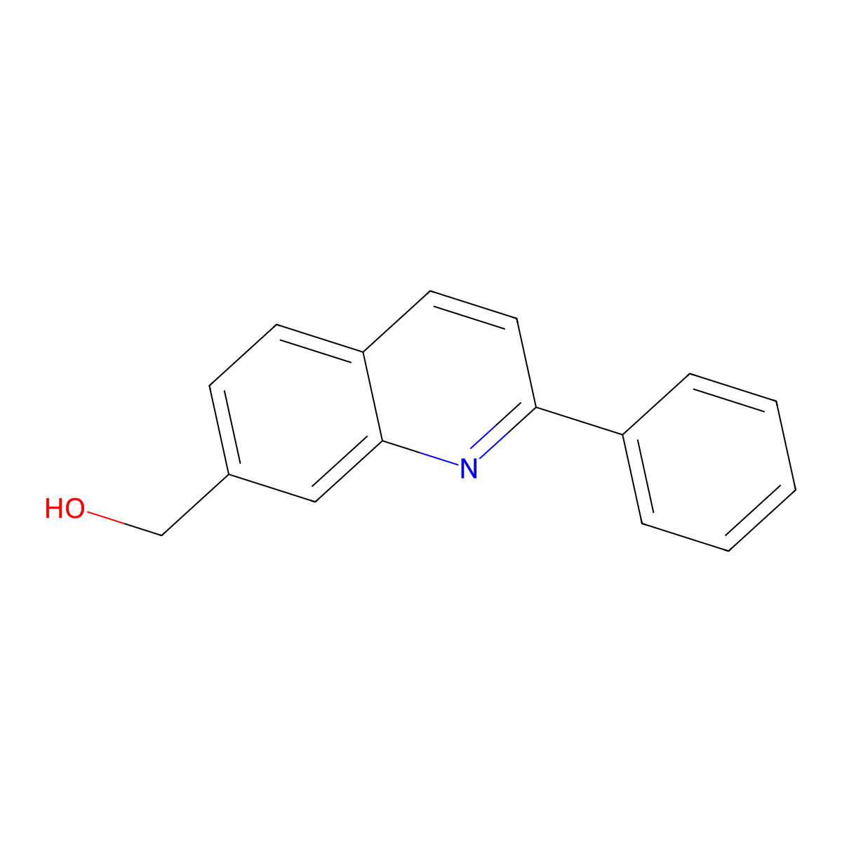 (2-Phenylquinolin-7-yl)methanol molecular structure, CAS 361457-37-6