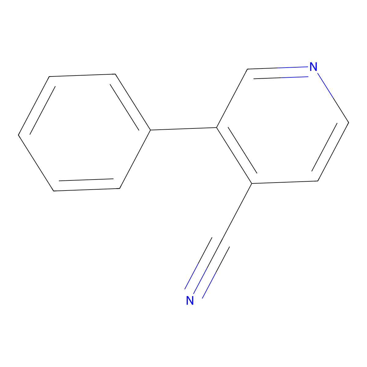 3-Phenylisonicotinonitrile molecular structure, CAS 36146-27-7
