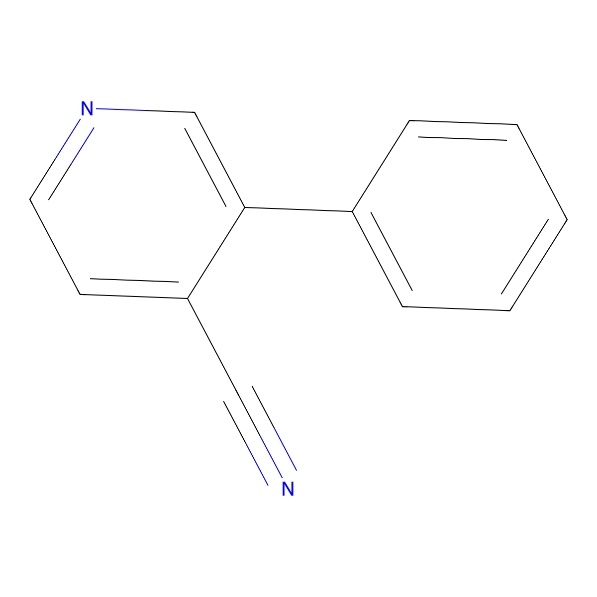 3-Phenylisonicotinonitrile molecular structure, CAS 36146-27-7