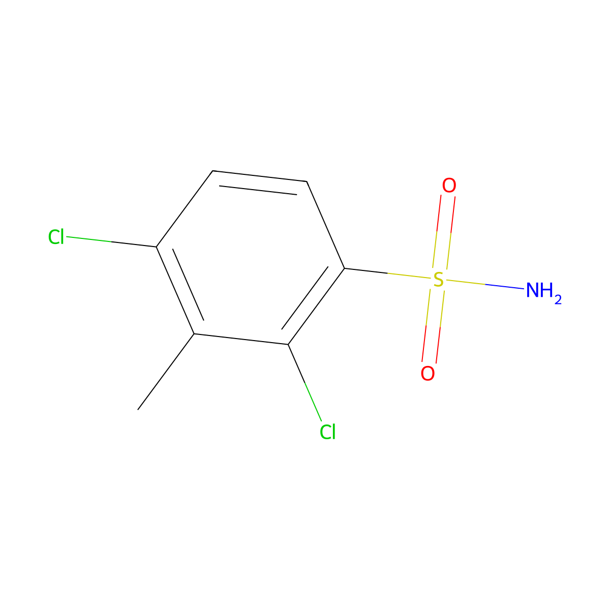 2,4-Dichloro-3-methylbenzenesulfonamide molecular structure, CAS 361463-95-8