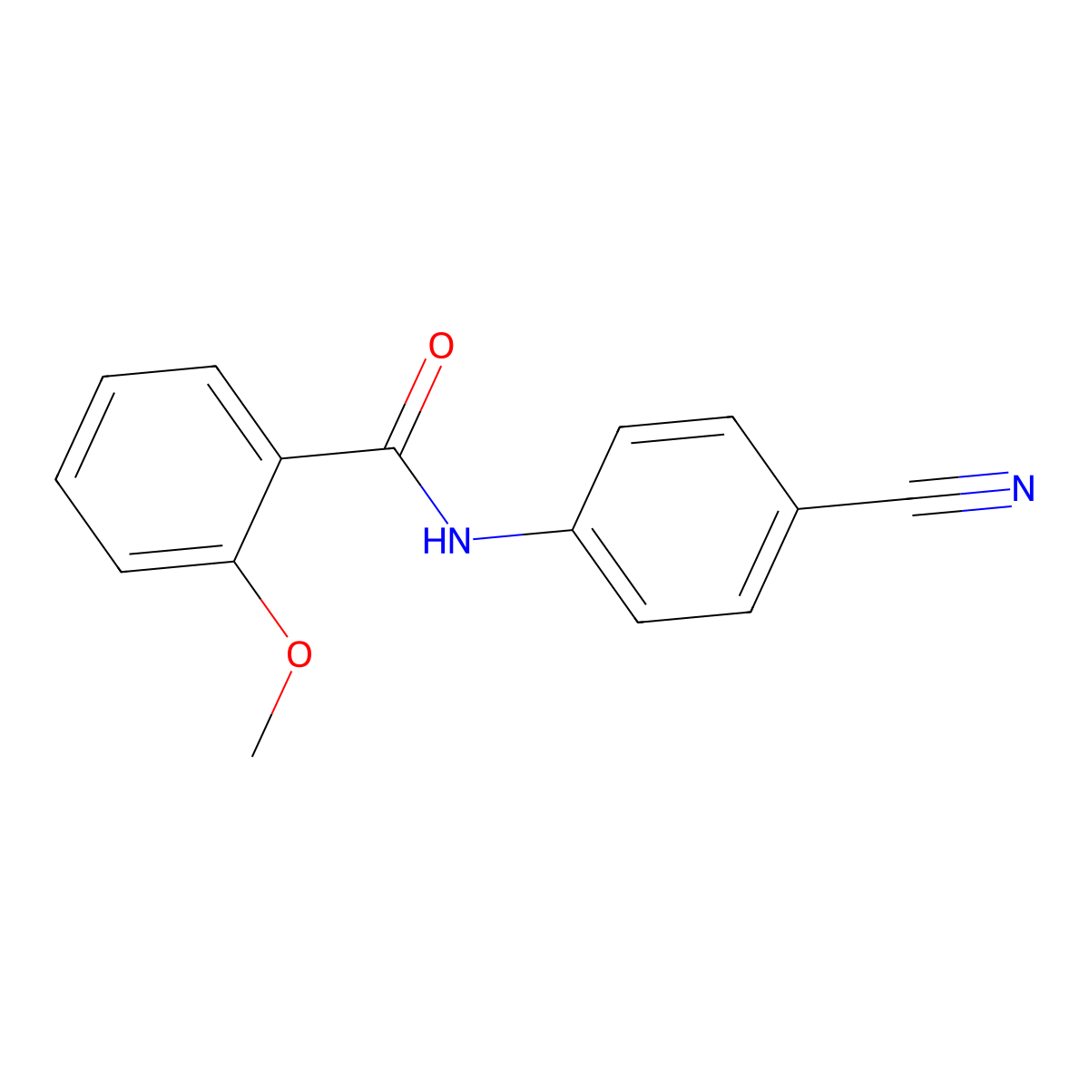 N-(4-cyanophenyl)-2-methoxybenzamide molecular structure, CAS 361464-65-5