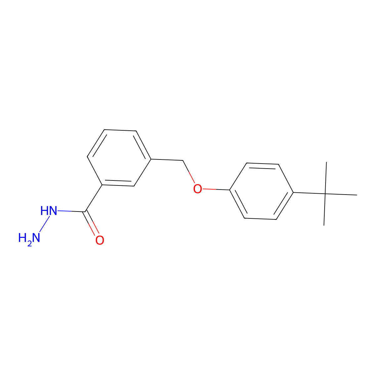 3-[(4-Tert-butylphenoxy)methyl]benzohydrazide molecular structure, CAS 361465-00-1