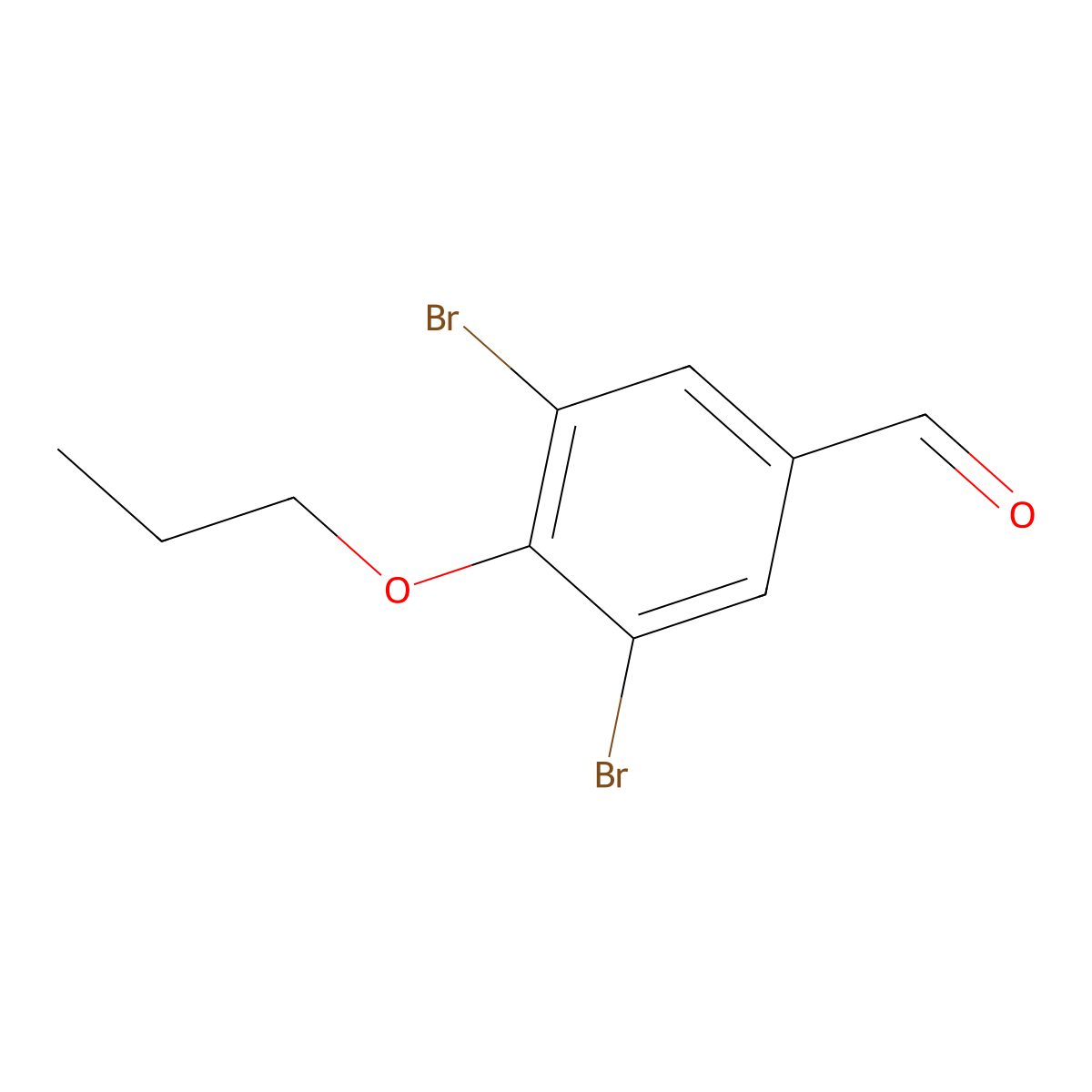 3,5-Dibromo-4-propoxybenzaldehyde molecular structure, CAS 361465-08-9