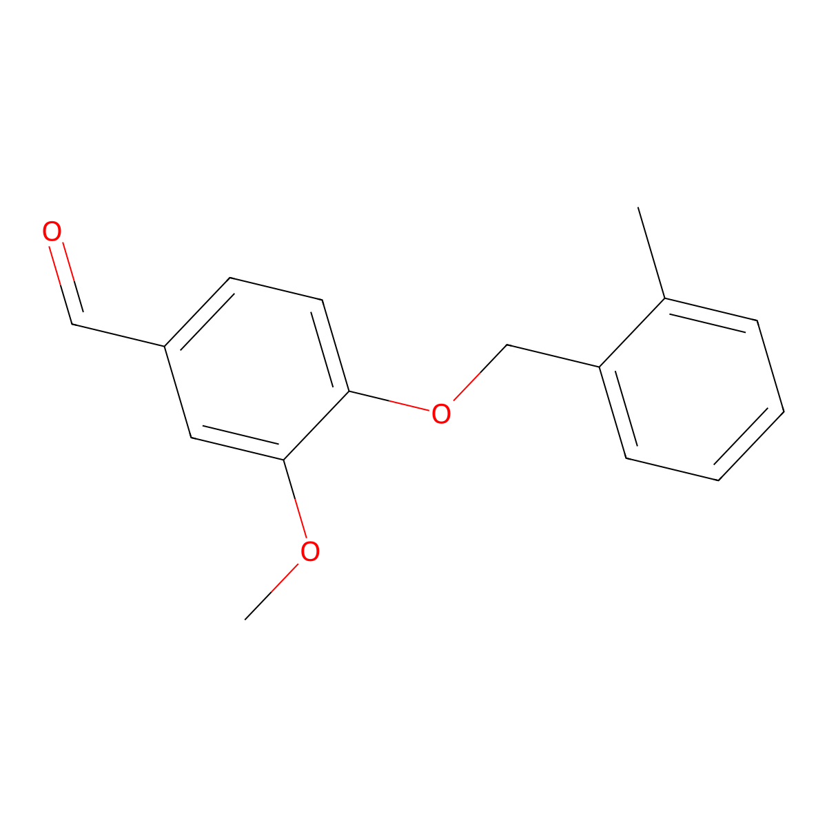 3-Methoxy-4-[(2-methylbenzyl)oxy]benzaldehyde molecular structure, CAS 361465-12-5